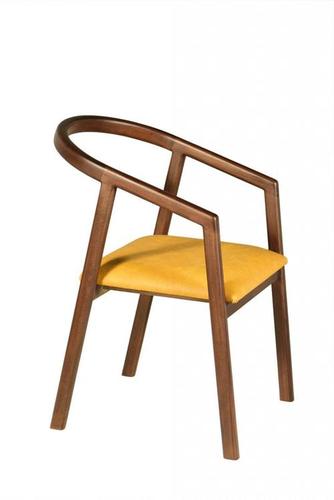 Modern Polished Wooden Chair