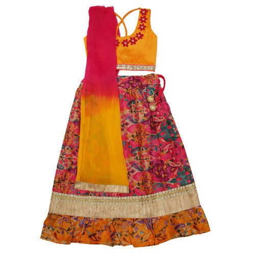 Printed Girls Lehenga Choli