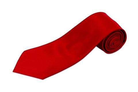 Shiny Maroon Silk Fabric Mens Plain Red Neck Tie - 2 Inch