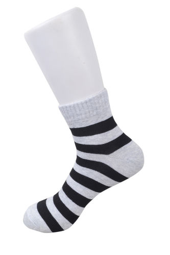 Sweat Absorbent Stripped Ankle Socks Age Group: 14 Above