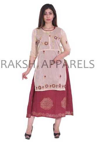 किसी भी रंग की महिलाओं के लिए कॉटन डिज़ाइनर कुर्ती