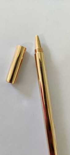 Fine Finish Brass Pen With Cap (Rosegold)