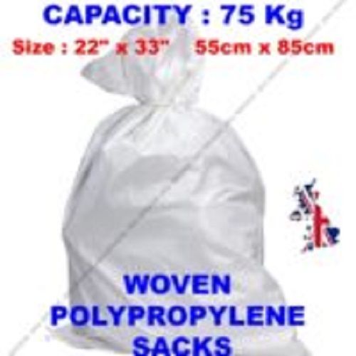 White Polypropylene Woven Rubble Sacks