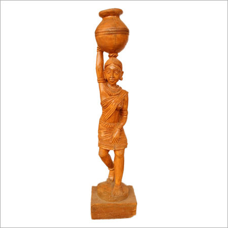 Wooden Lady Statue