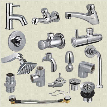 Silver Designer Bathroom Fittings