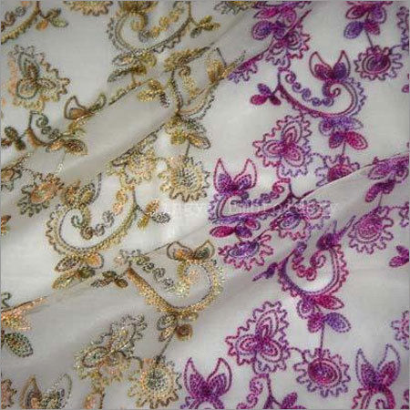 Silk Embroidery Fabric