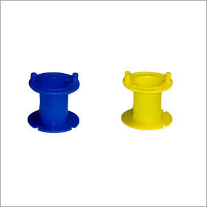 Blue & Yellow Bobbin - High Durability Plastic, Customizable Design | Flawless Finish, Industry-Confirmed Quality