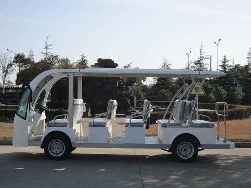 White 8 Seater Golf Cart