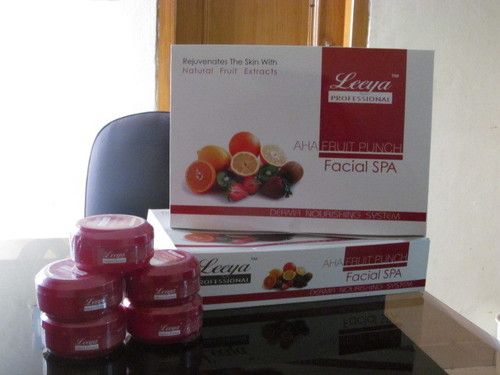 Leeya AHA Fruit Facial Kit - 500 GM | Six-Step Natural Skincare Routine, Long Shelf Life, Zero Side Effects, Balanced Composition