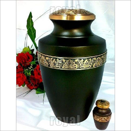 Mat Pewter Finish Urns