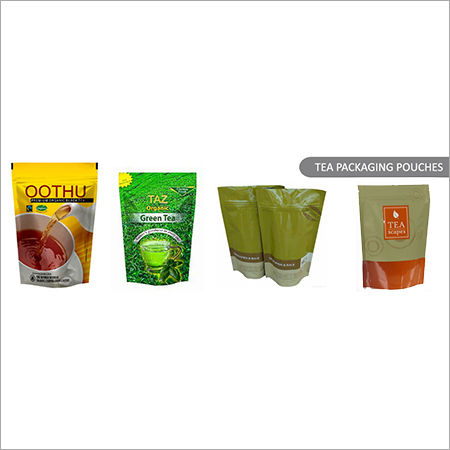 Tea Packaging Pouches - Premium Quality Laminate Material, Tamper-Proof Design | Retains Natural Taste & Flavor of Tea