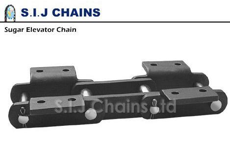 Sugar Elevator Chain - 3.07" Pitch, 6.00" Length, 3220 Lbs Allowable Pull, 27500 Lbs Breaking Load, 0.62" Pin Diameter, Plain Bush Design