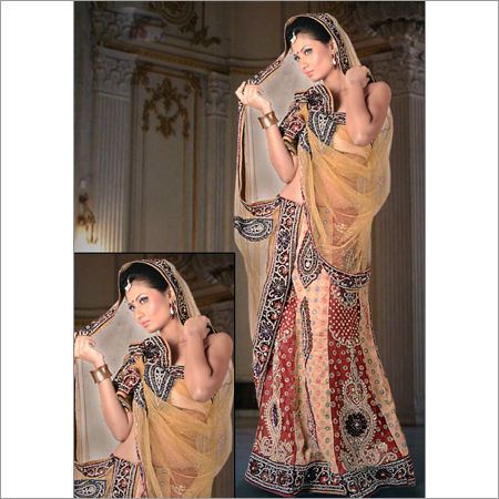 Brown Bridal Lehenga