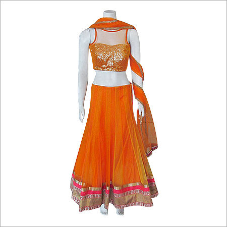 Woolen Embroidered Lehenga