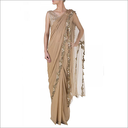 Shimmer Chiffon Stitch Saree