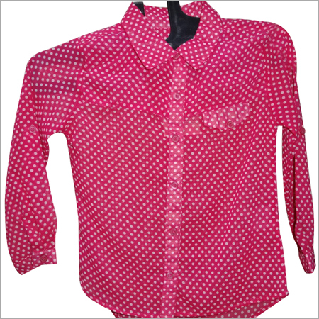 Ladies Shirts - Premium Cotton Fabric, Casual Fit , Tear Resistant And Colorfastness Features