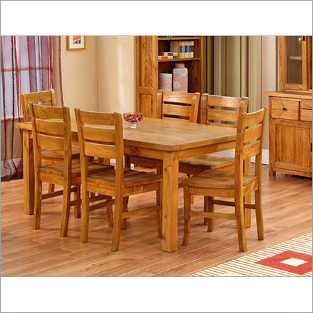 Dark Wood Dining Set