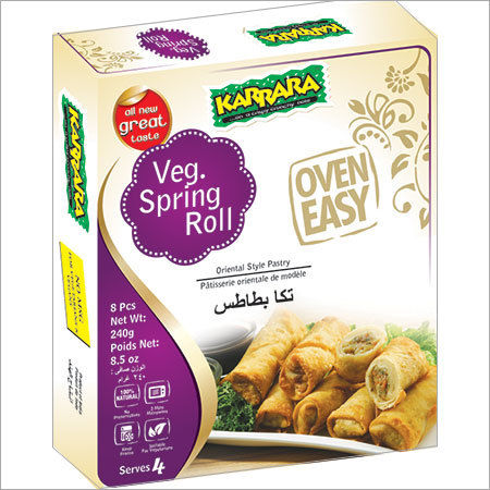 As Per Requirement Vegetable Spring Rolls