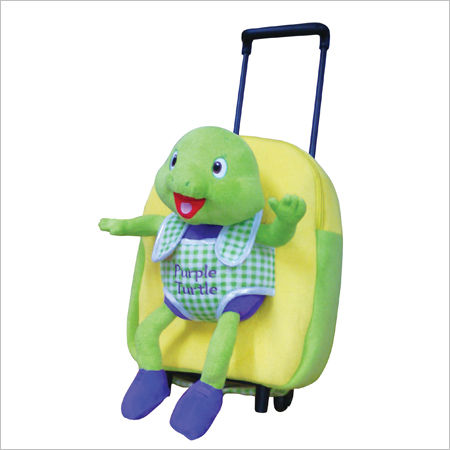 Deep Green And Deep Red Kids Travelling Bag