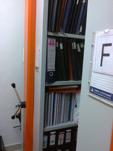 MOVING FILING RACKS