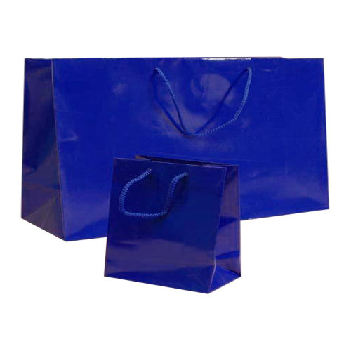 Blue Kraft paper bag