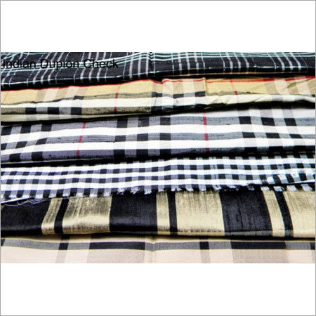 Indian Dupion Check Fabric