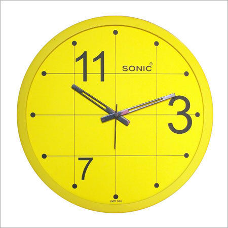 Yellow Wall Clocks