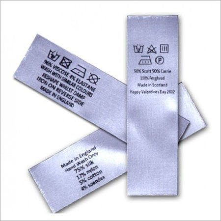 Printed Satin Label