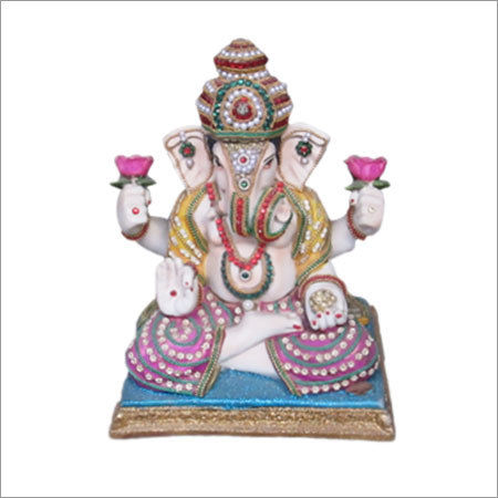 Double Kamal Ganesha Statue