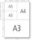 Printing Paper Size A3/ A4/ A5