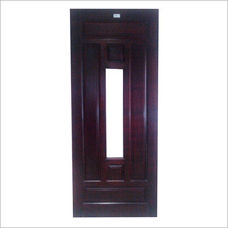 Wooden Door - Solid Wood with Glass Panel, Lightweight and Sturdy Design, Custom Sizes and Colors Available