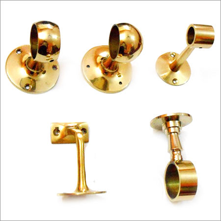 Black Brass Handrail Brackets