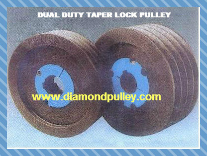 Cast  Iron Dual Duty Pulley with Taper Lock Bush