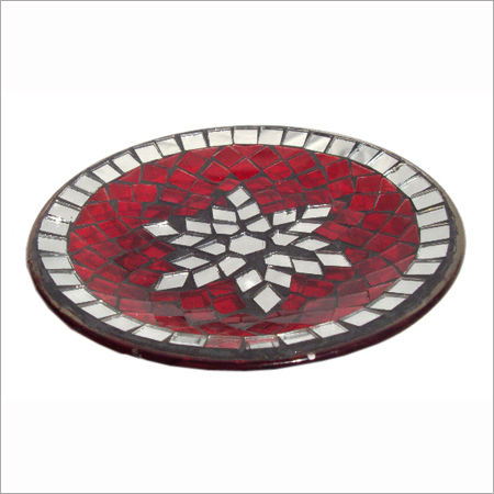 Mosaic Glass Decorative Plates