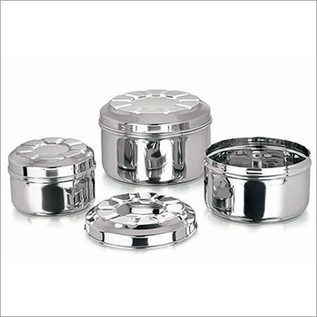 Stainless Steel Round Containers