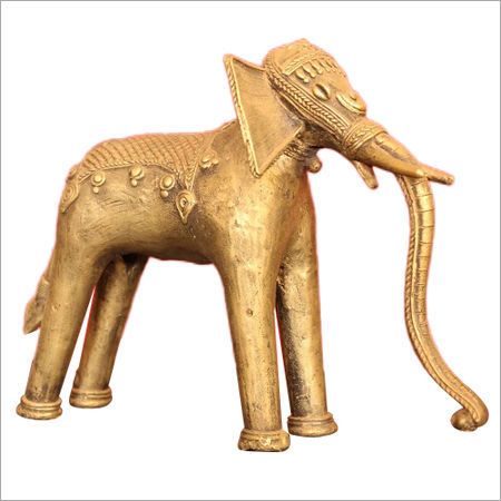 No Fade Carved Elephant Statue