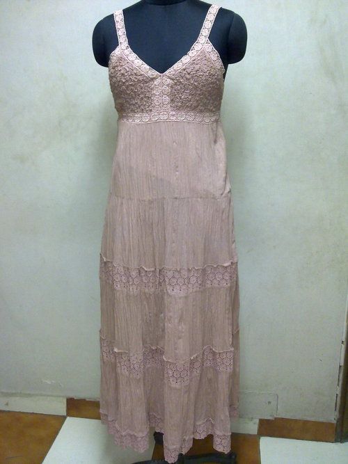 Cotton Fabric Lace Dress