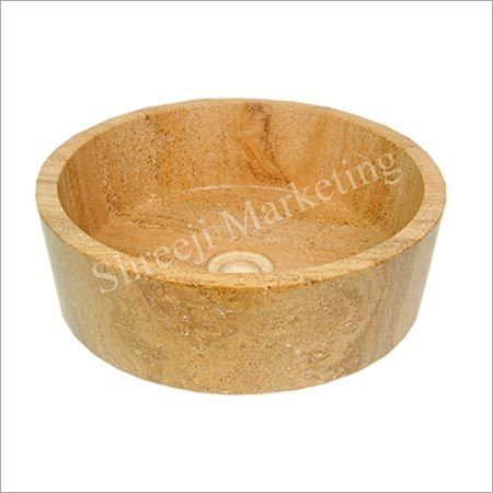 Sandstone Wash Basin - Premium Quality Sandstone, Varied Sizes Available | Attractive Designs, Long Lasting Durability