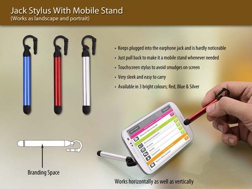 Jack Stylus - 2 in 1 Design with Mobile Stand | Lightweight, Touchscreen Compatibility, Durable and Sleek