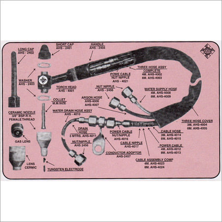 Water Cooled Plasma Cutting Torch Size: M-6