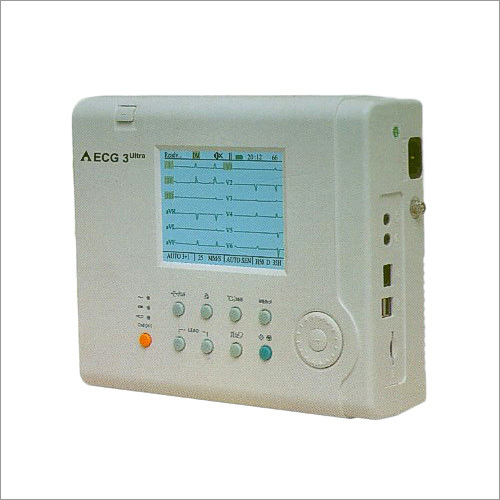 डिजिटल 3 और 6 चैनल इंटरप्रेटिव ईसीजी रिकॉर्डर