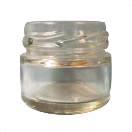 Cream Glass Jar