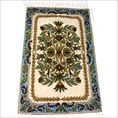 Kashmir Chain Stitch Wool Rugs