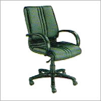 Medium Back Leather Swivel Chair