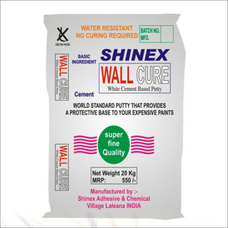 Wall Care Putty - Waterproof White Cement Smoothing Material | Quality Tested, Long-Lasting, High Reliability, Cost Effective