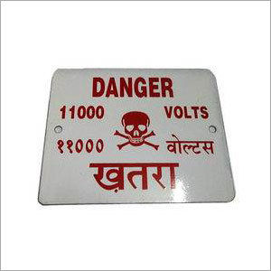 Any Color Enameled Danger Plates