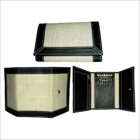 Leather Jute Wallets