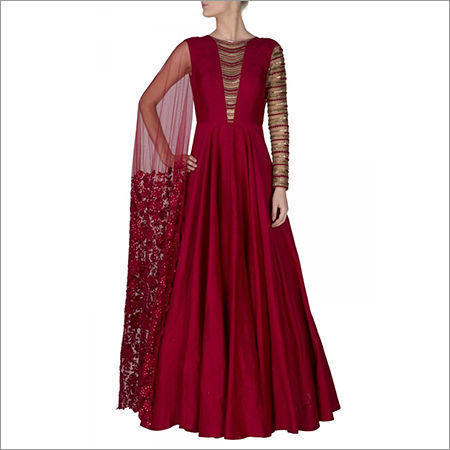 Sequins Embroidered Anarkali Suit