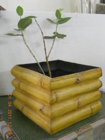 Fiberglass Bamboo Planter