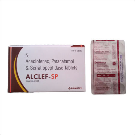 Aceclofenac Paracetamol Serratiopeptidase Tablets